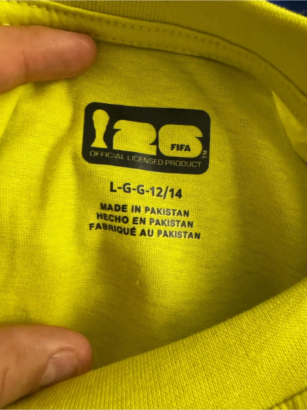 FIFA Neon Yellow World Cup Graphic Short Sleeve Tee